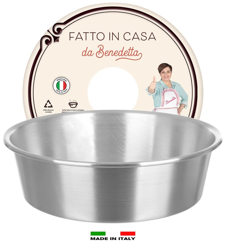 Tortiera alta 24 cm Fatto in casa da Benedetta alluminio