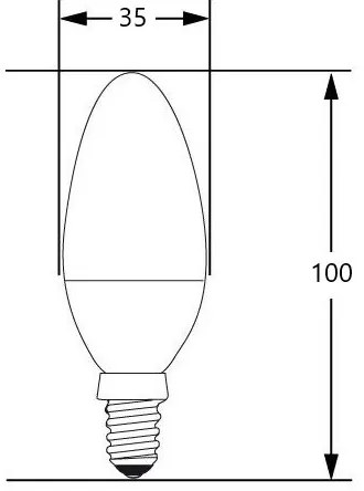 Lampadina LED E14/4W/230V 2700-3000K