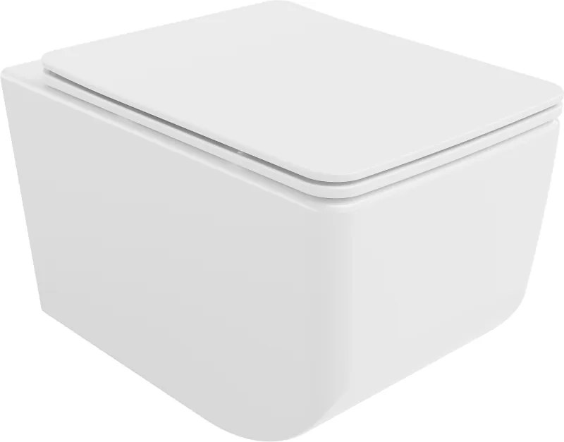Mexen Vera wc rimless con copriwater a chiusura rallentata slim, duroplast, bianco - 30164000