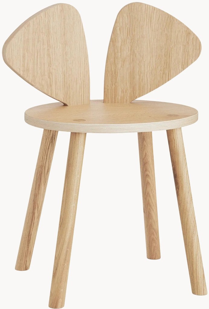 Sedia per bambini in legno di quercia Mouse