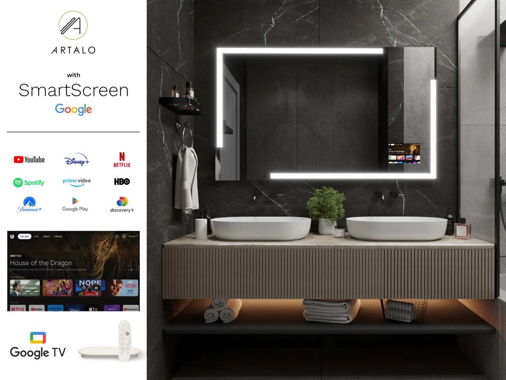 Specchio con LED illuminazione M23 premium