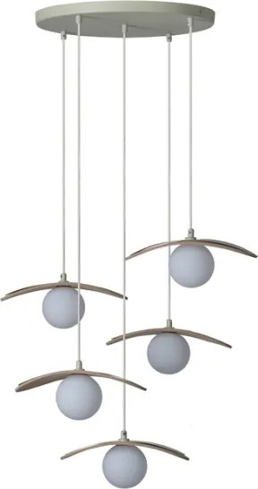 Osram - Lampadario a sospensione su cavo DECOR PEARL 5xG9/5W/230V beige