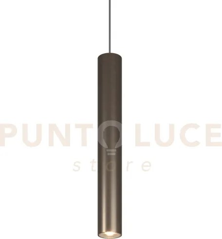 1203 sospensione tonda 1 luce attacco gu10 colore bronzo con cavo c...