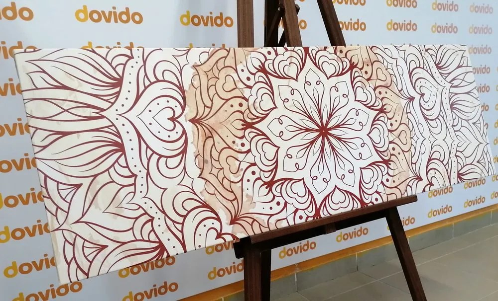 Quadro su tela – Mandala etnica astratta
