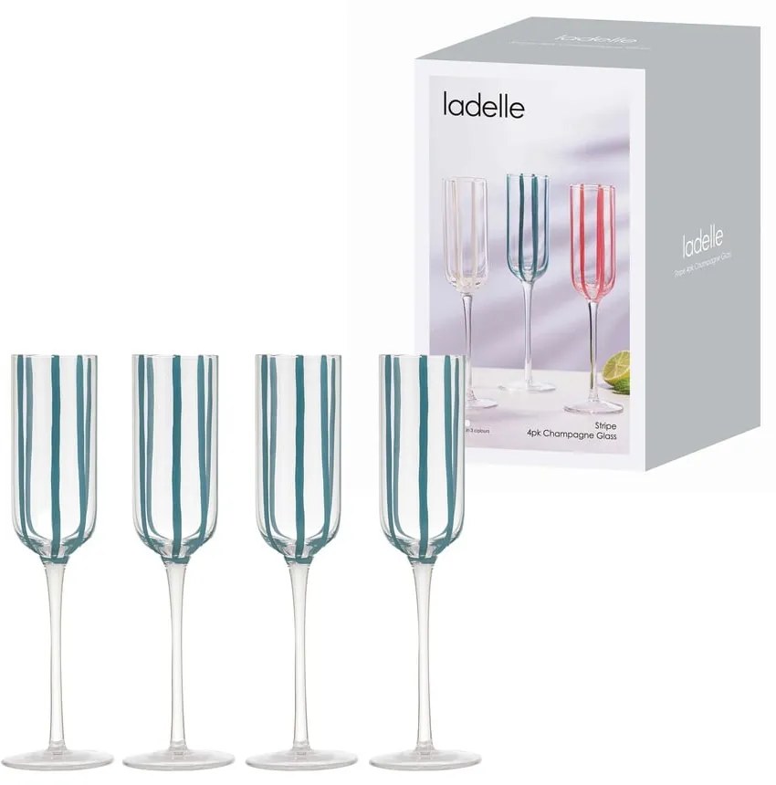 Set di bicchieri da bollicine 4 pz 180 ml Stripe – Ladelle