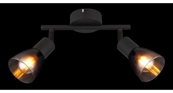 Globo 54312-2 - Faretto SATELLA 2xE14/25W/230V nero