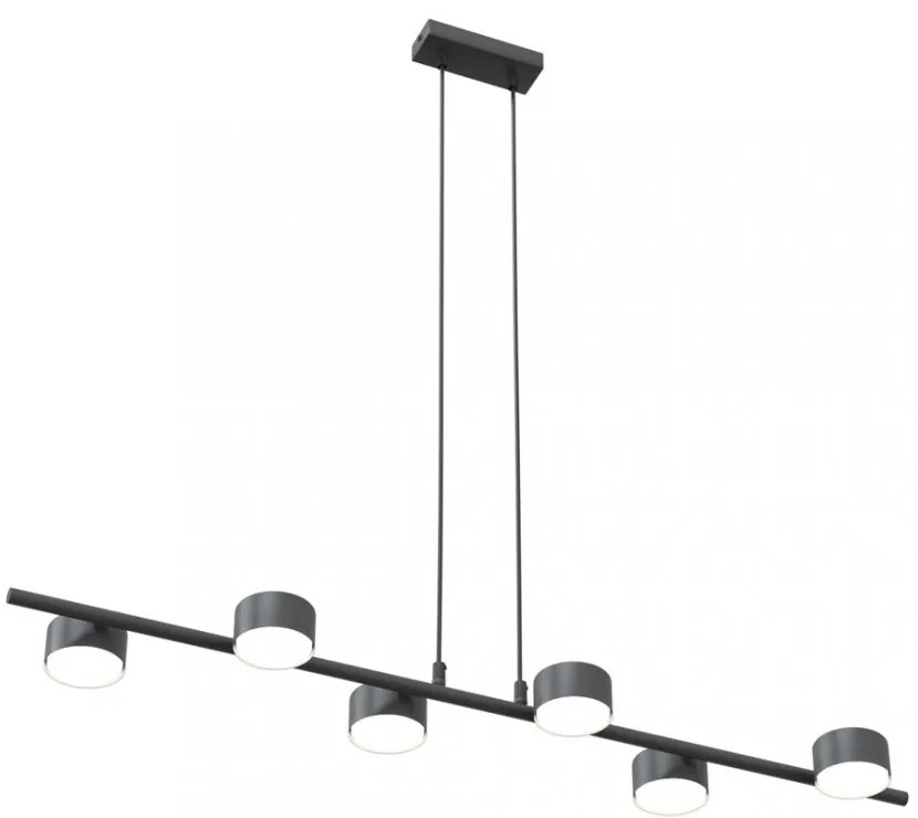 Lampadario a sospensione SORA 6 Nero 6xGX53 da interno Colore del corpo Nero