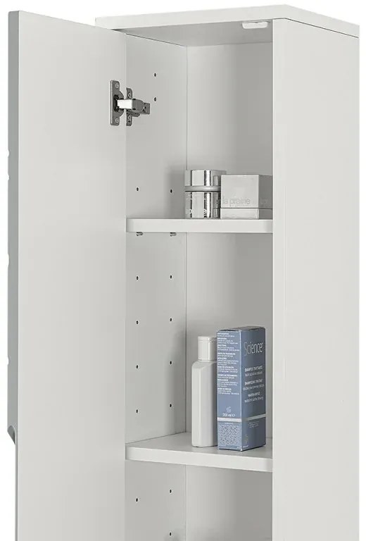 Colonna bagno sospesa 30x150 Furore verde salvia con ripiani interni
