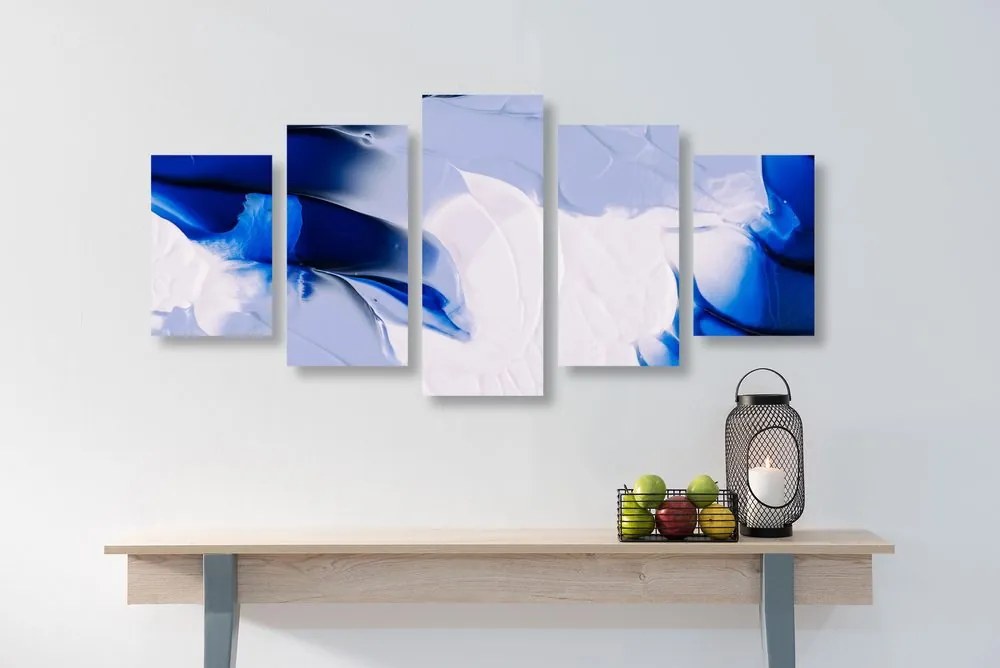 Quadri 5 pezzi – Pittura artistica a tre colori