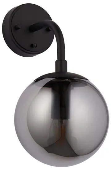 Endon 106664 - Applique ONTARIO 1xE14/7W/230V nero/fumé