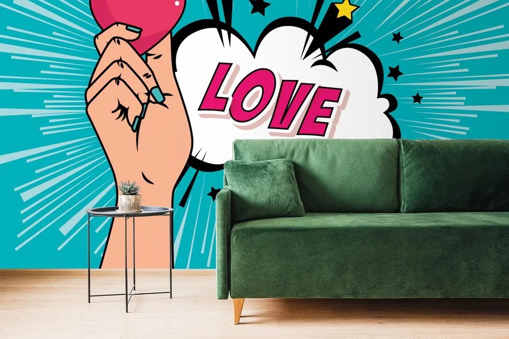 Carta da parati – Design pop art – LOVE