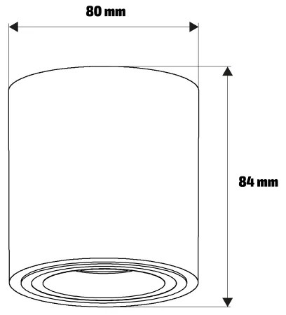 Brilagi - Faretto MIA 1xGU10/30W/230V 84x80 mm beige