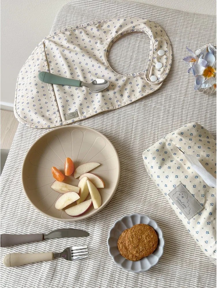 Posate per bambini marrone/beige in silicone 3 pz Olive Mix – Cam Cam Copenhagen