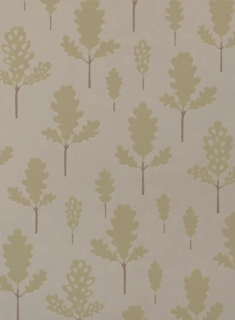 Majvillan Carta da parati Oak - Greige Blue