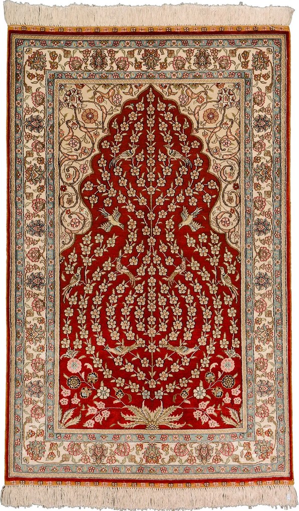 Hereke Tappeto orientale 80 x 130 Beige (Cina) Annodato A Mano