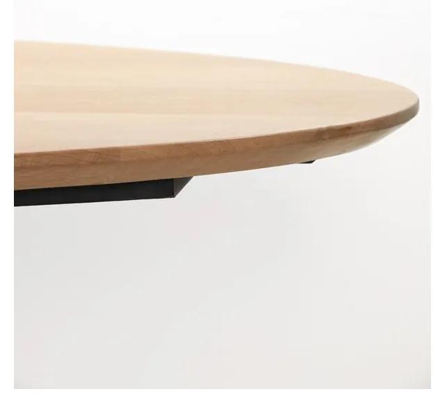 Tavolo da pranzo con piano in legno di quercia di colore naturale 100x240 cm Nori - Light &amp; Living