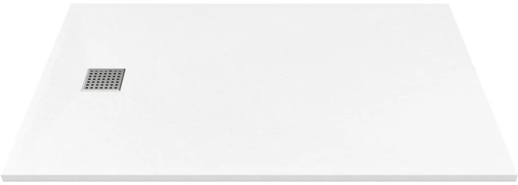 Piatto per doccia da posare o da incasso 140 x 90 cm - in Resina Bianco - MIRNOSA