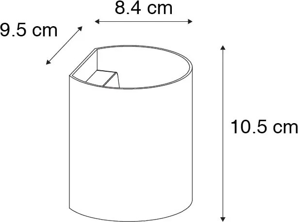Lampada da parete intelligente nera con Wi-Fi G9 - Sabbio