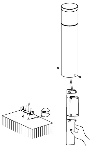 Eglo 94278 - Lampada da esterno a LED BASALGO 1 LED/3,7W/230V IP44