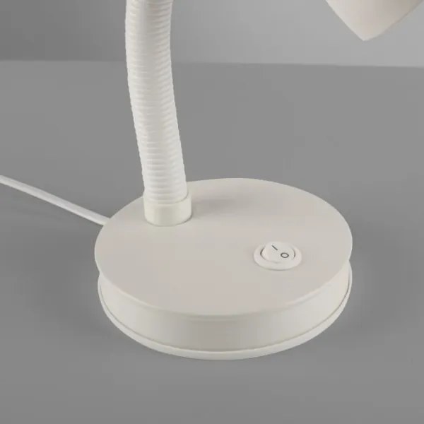 JUST LIGHT. 11080-16 - Lampada da tavolo flessibile FLEXI 1xE27/25W/230V bianca