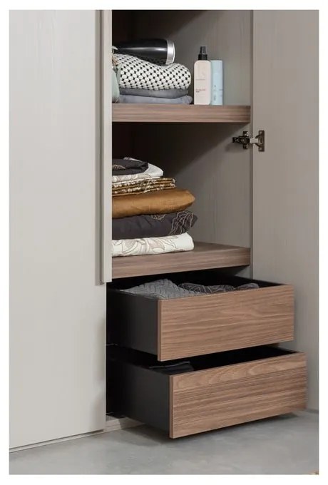 Armadio componibile grigio 110x210 cm Rens - WOOOD