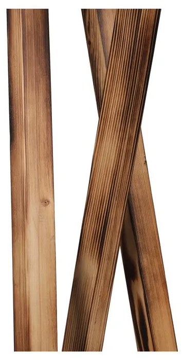 Lampada da terra nera/marrone con paralume in tessuto (altezza totale 166 cm) Maçka – Opviq lights