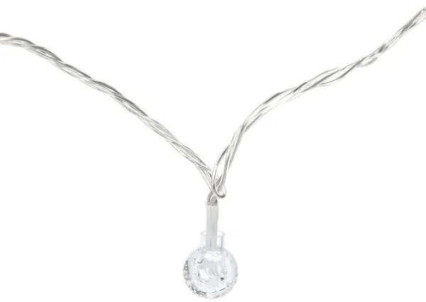 Aigostar - Catena luminosa LED per esterni 50 LED, 8 funzioni, 8 m, IP44, bianco freddo