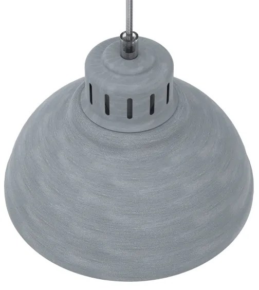 Lampadario a sospensione con filo SVEN 2xE27/15W/230V grigio