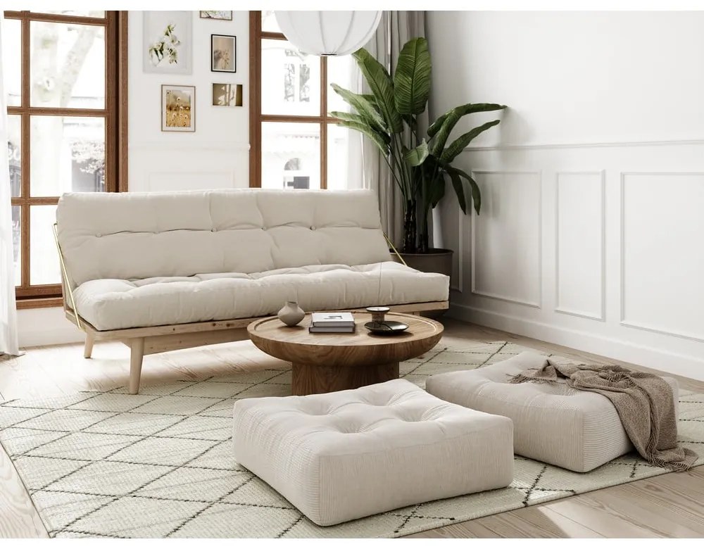 Divano variabile in velluto a coste /Verde scuro Folk Raw - Karup Design