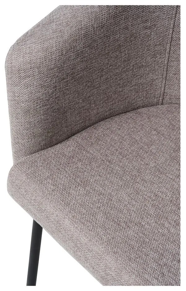 Sedia da pranzo grigio chiaro in imbottito con braccioli Easton – Unique Furniture