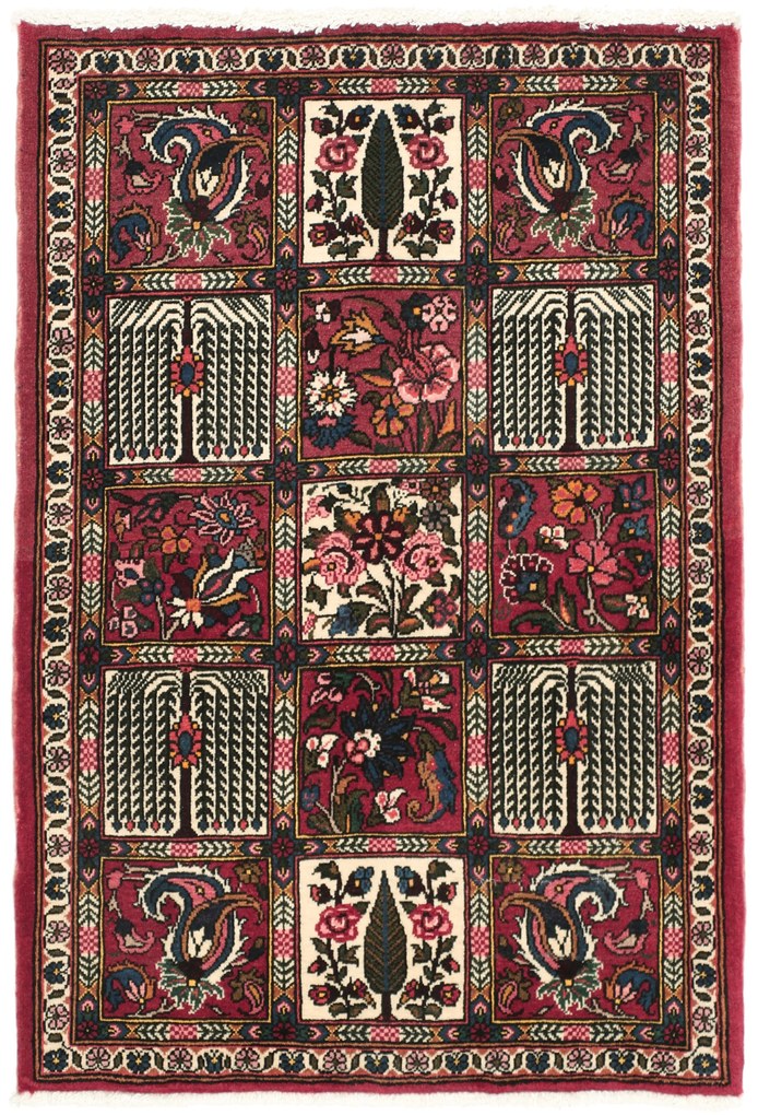 Bakhtiar Tappeto 60 x 100 (Iran) Annodato A Mano