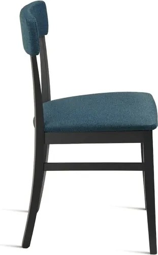 Sedia in tessuto Blu con struttura in legno LIPSIA 2 sedie