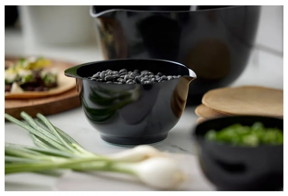 Ciotole nere in set da 3 pezzi 750 ml Margrethe Mini - Rosti