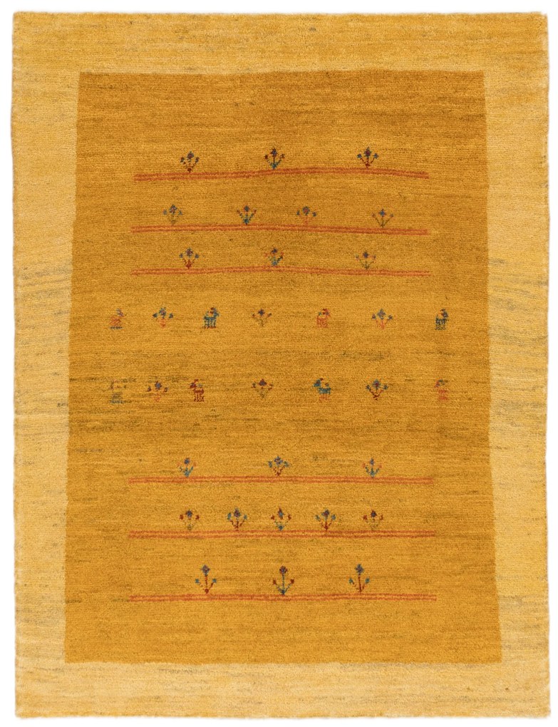 Gabbeh Tappeto persiano 200x150 Giallo (Iran) Annodato A Mano