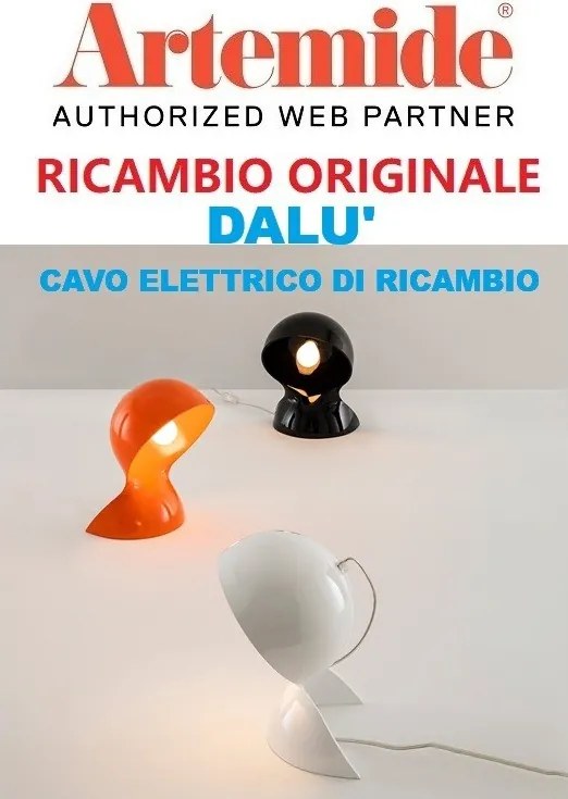 Artemide cavo elettrico ricambio lumetto Dalù