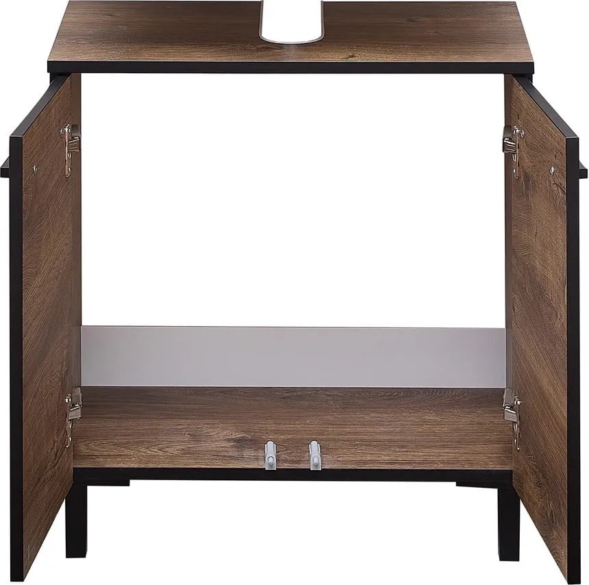 Mobile marrone sotto il lavabo in rovere 60x53 cm Set 374 - Pelipal