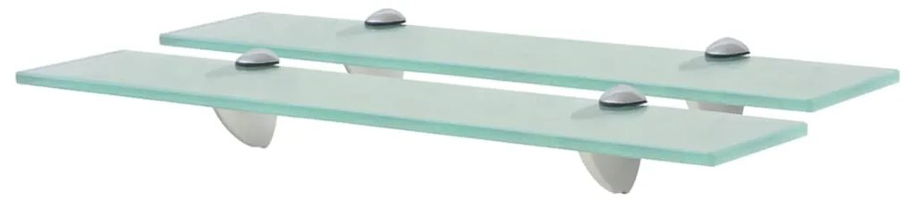 Mensole Galleggianti 2 Pz İn Vetro 50x10 Cm 8 Mm /
