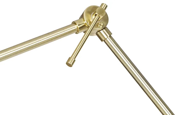 Lampada da terra moderna regolabile oro - Editor