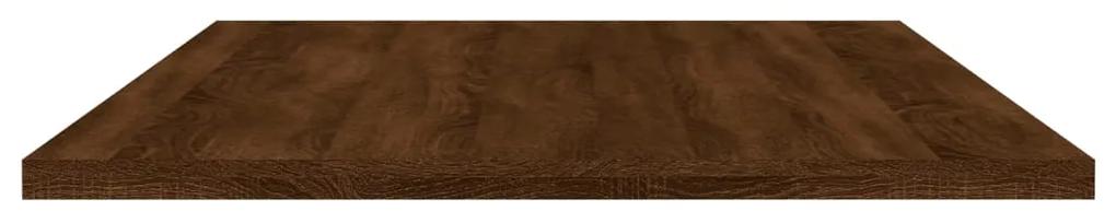 Mensole parete 4pz rovere marrone 100x40x1,5 legno multistrato