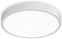 Plafoniera Contemporanea Ray Metallo Bianco Led Integrato 44W 3000K Ip44