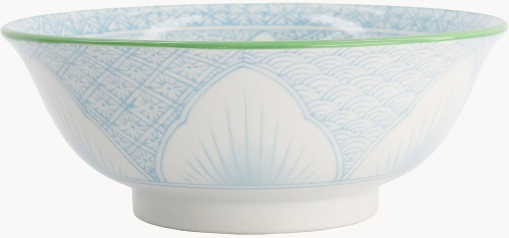 Set di 3 ciotole in porcellana Ramen Lily Flower