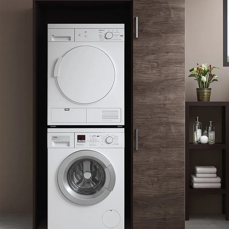 Anta per mobile lavanderia rovere scuro L 10 x H 200 x Sp 50 cm