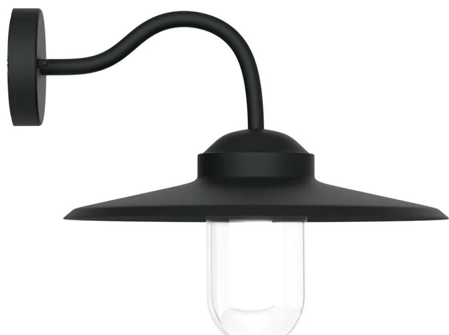 Applique Nera E27 IP54 per Esterni - Serie AURA
