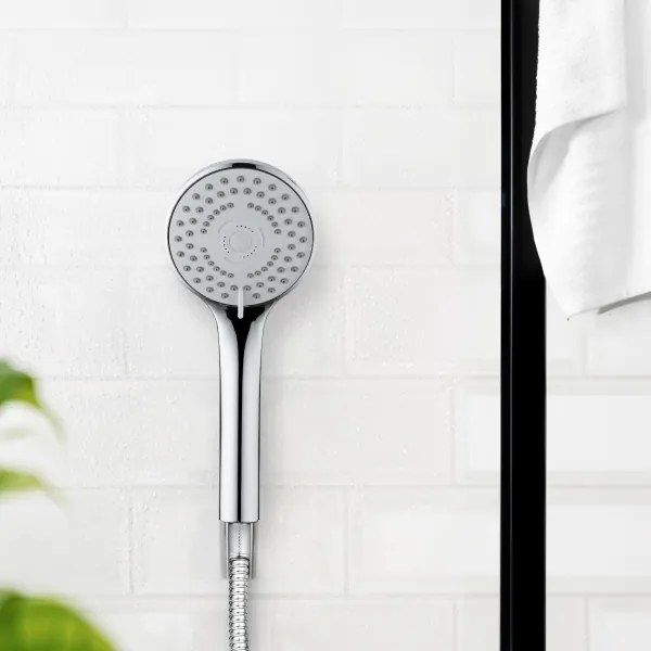 WENKO 24918100 - Doccetta BASIC LINE 9,5x9,5 cm cromo lucido/argento