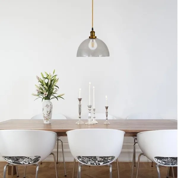 Lampadario a sospensione con filo 1xE27/60W/230V diametro 30 cm