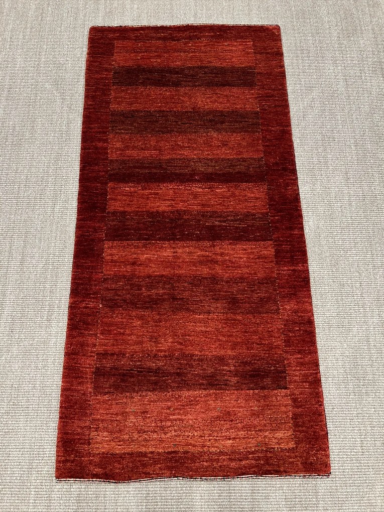 Loribaft Tappeto 80 x 170 Rosso (Iran) Annodato A Mano
