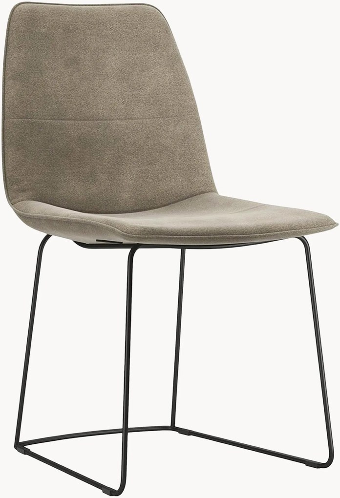 Sedia imbottita freistil117, grigio oliva