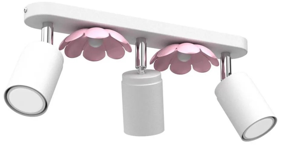 Faretto FLOWER 3xGU10/8W/230V bianco