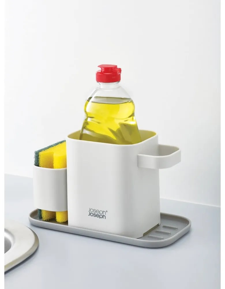 Scaffale in plastica grigia per detersivi Duo - Joseph Joseph