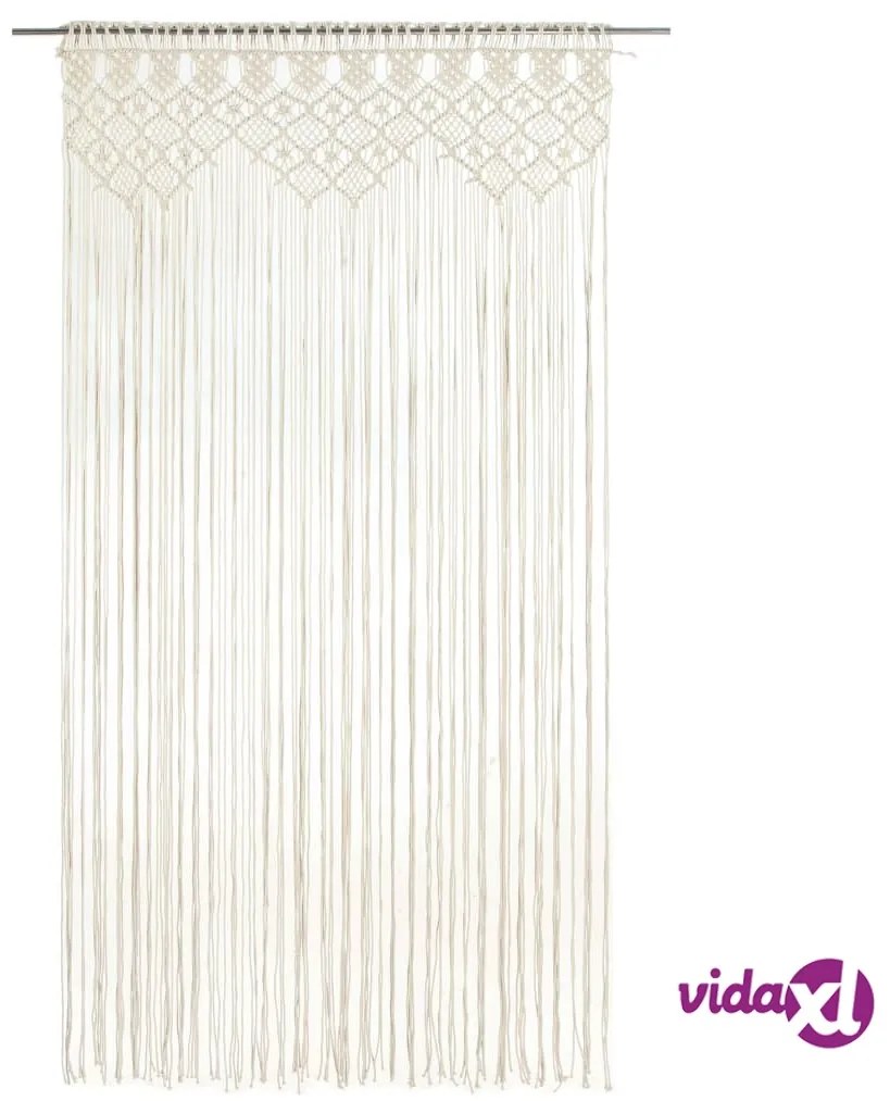 vidaXL Tenda Macramè 140x240 cm in Cotone